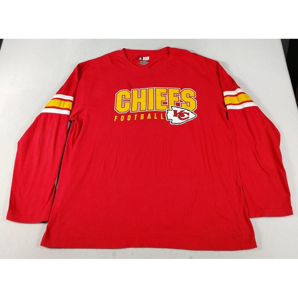 Kansas City Chiefs Shirt Mens‎ XL Red NFL Football NFL Team Apparel Long Sleeve